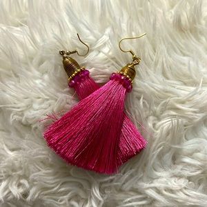 Pink earrings